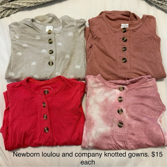 Loulou and company newborn gowns